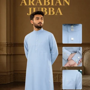 ব্যান্ড কলার এশ কালার এরাবিয়ান জুব্বা